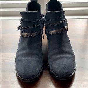 Freda Salvador blue suede boots